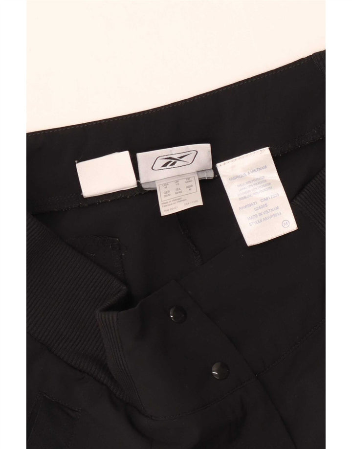Женские шорты-бермуды Reebok UK 12 Medium W30, черные, полиэстер