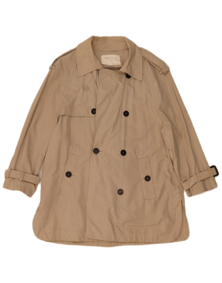 Женский тренч Zara UK 10, маленький бежевый