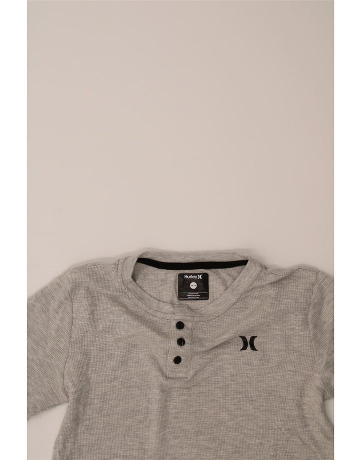 HURLEY Boys T-Shirt Top 14-15 Years Grey Cotton Vintage Hurley and Second-Hand Hurley from Messina Hembry 