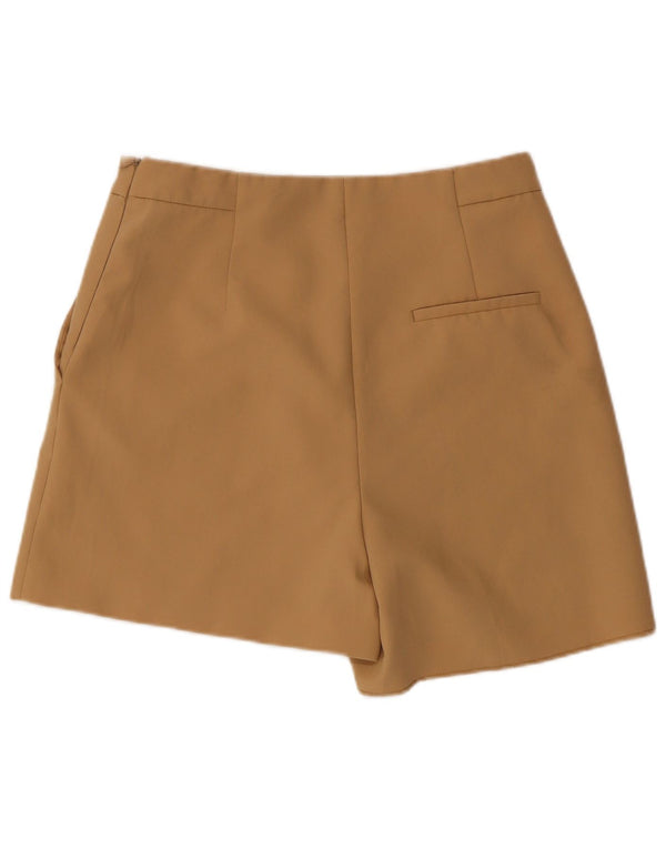 Женские шорты чинос Zara, большие, W30, бежевый, полиэстер
