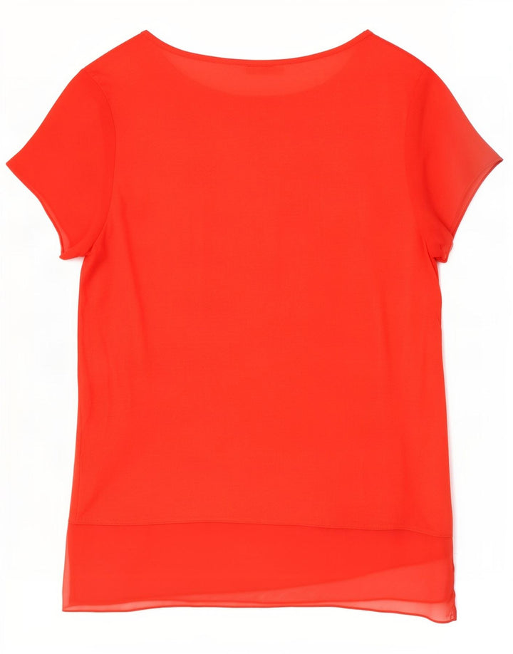 Женская блузка Zara Top UK 12, средний красный