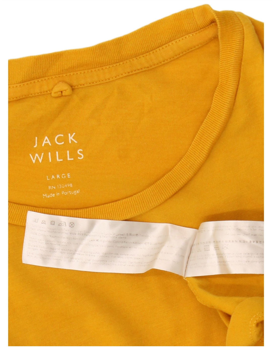 Мужская футболка Jack Wills, большой желтый хлопок