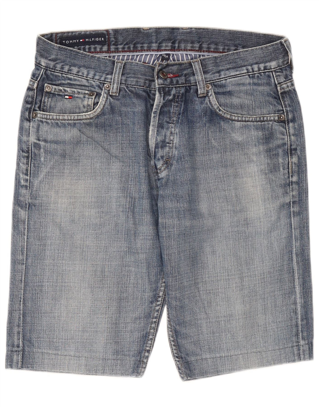 Мужские джинсовые шорты Tommy Hilfiger W32, средний синий хлопок