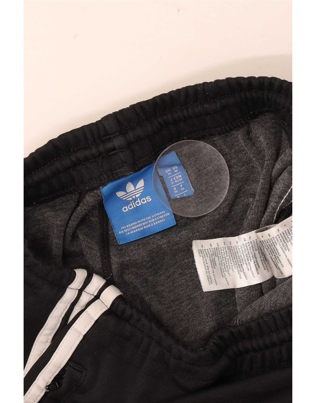 Мужские спортивные брюки Adidas для бега, средний черный полиэстер