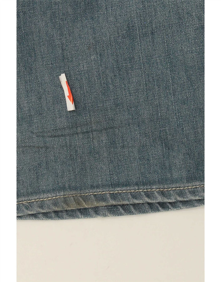 Женские джинсы Bootcut с графическим рисунком Gianfranco Ferre W31 L35, синий хлопок