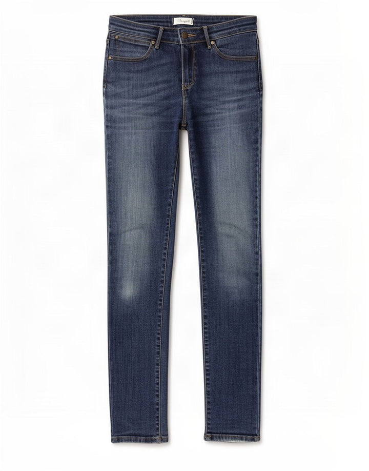 Женские узкие джинсы Wrangler W26 L32 синие, хлопок