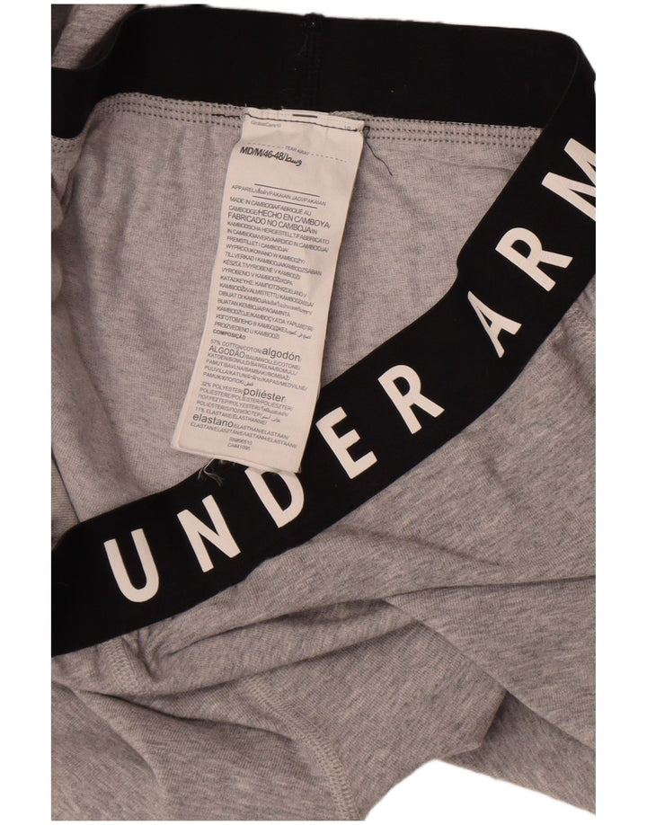Женские леггинсы с рисунком Under Armour, Великобритания 14, средний серый цвет, хлопок с цветными блоками