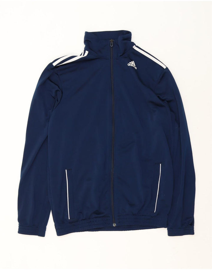 Мужская спортивная куртка Adidas UK 40/42, средний темно-синий полиэстер