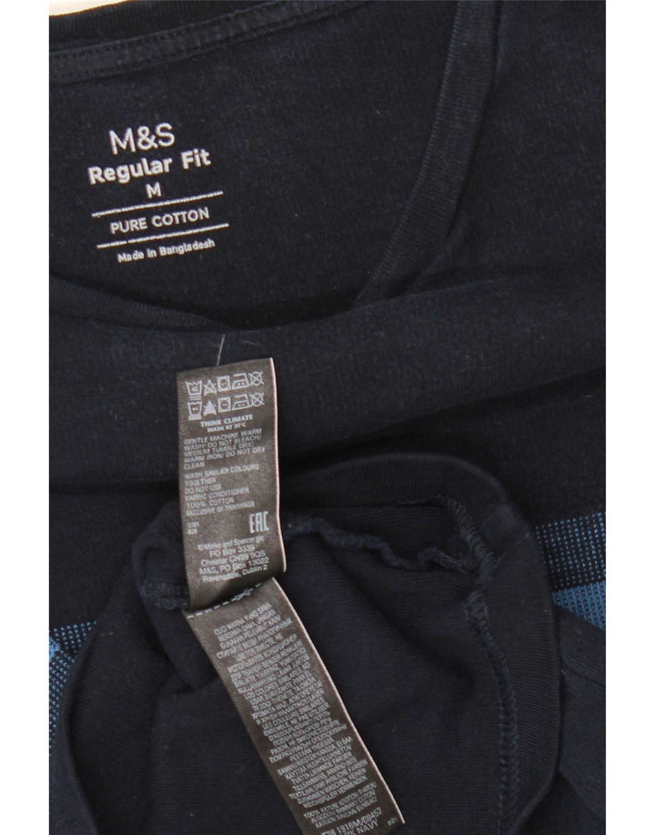 Женская футболка Marks & Spencer Top UK 14, средний темно-синий в полоску