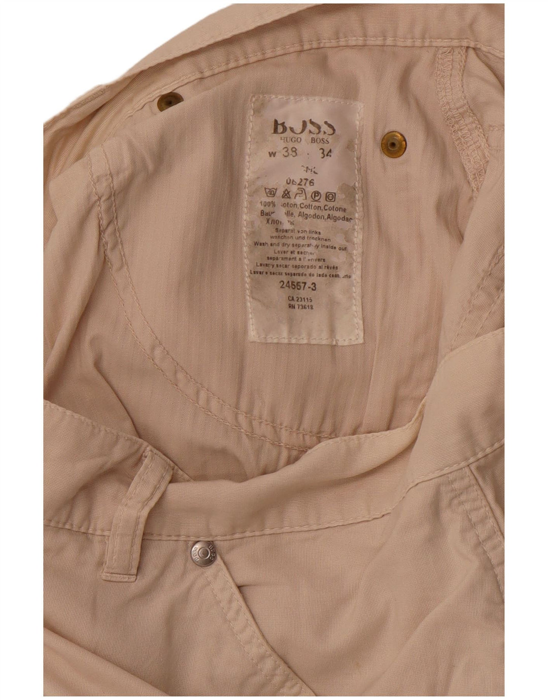 Женские шорты чинос Hugo Boss W38 XL, бежевый хлопок