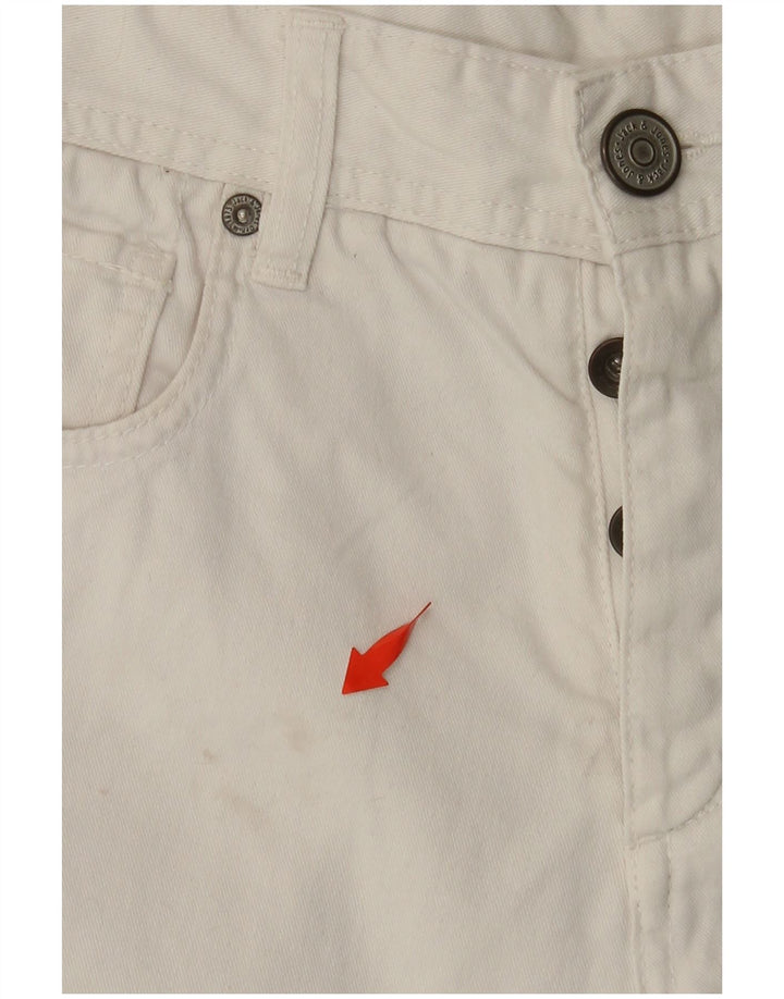JACK & JONES Мужские джинсовые шорты W30, средний белый хлопок, хлопок