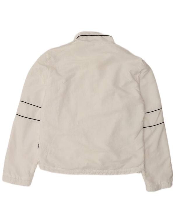 Женский спортивный костюм Fila, верхняя куртка UK 16, большой белый полиэстер