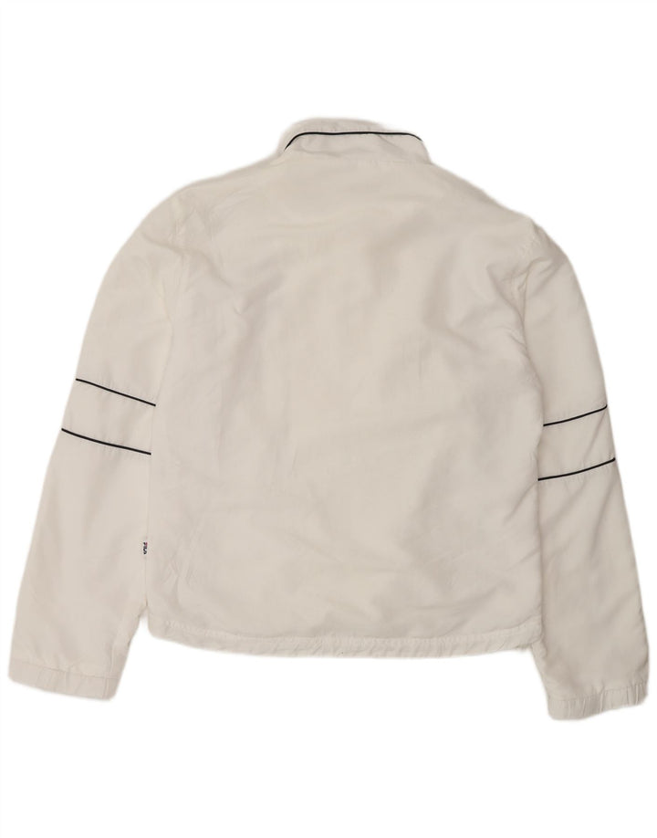 Женский спортивный костюм Fila, верхняя куртка UK 16, большой белый полиэстер