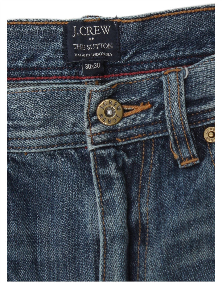 Мужские прямые джинсы J. CREW The Sutton W30 L30, синий хлопок