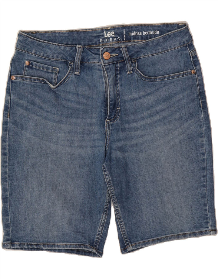 LEE Womens Riders Mid Rise Denim Bermuda Shorts US 8 Medium W30 Blue Vintage Lee and Second-Hand Lee from Messina Hembry 
