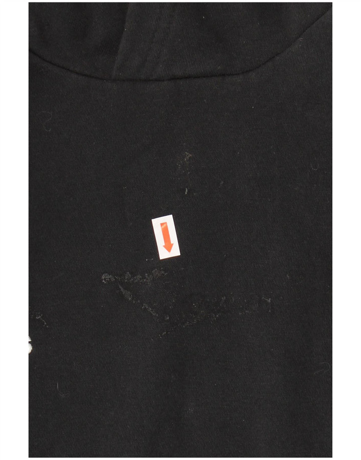 Мужской джемпер с капюшоном ADIDAS, маленький черный, хлопок