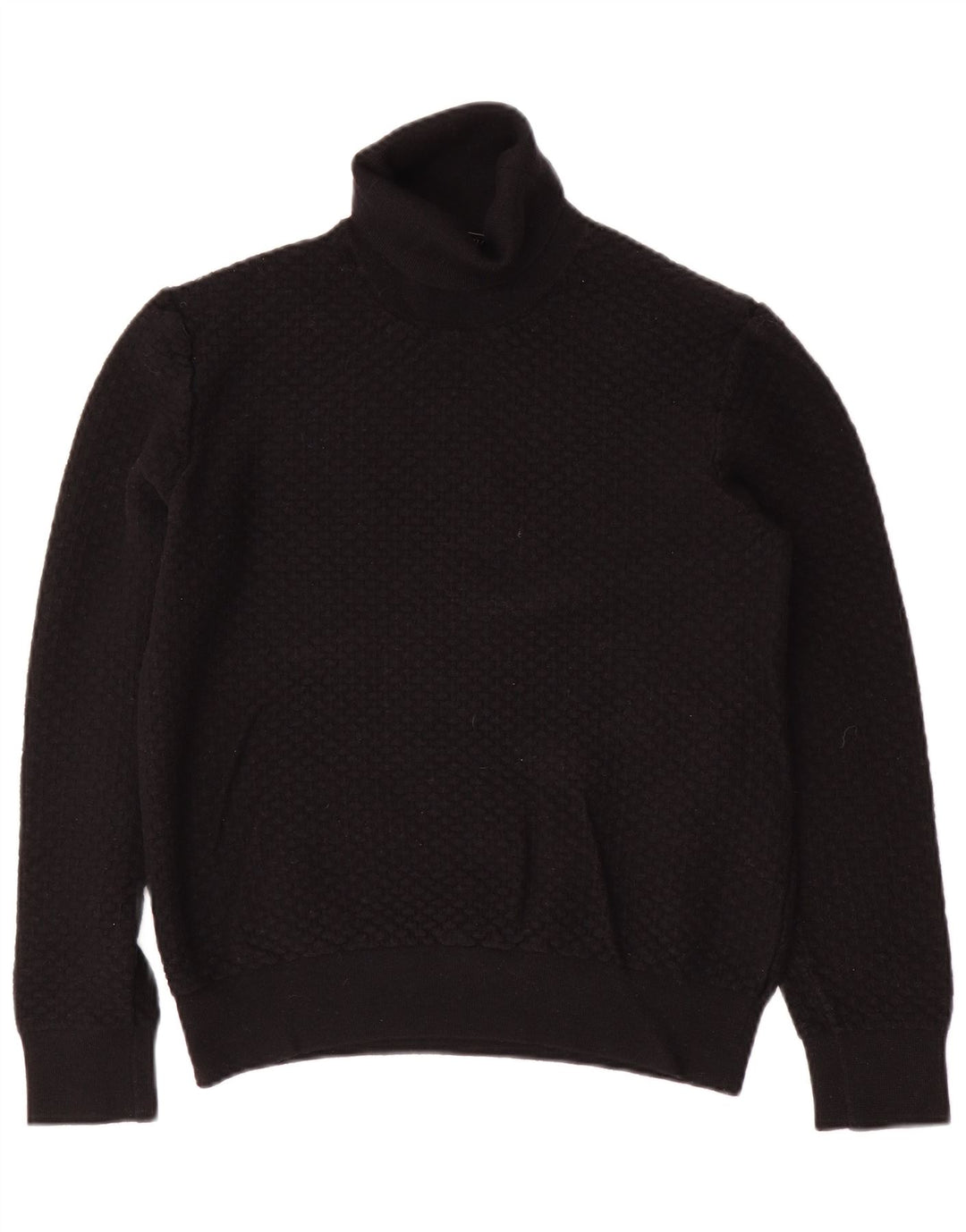 TRUSSARDI Женский джемпер с высоким воротником UK 20 2XL Черный