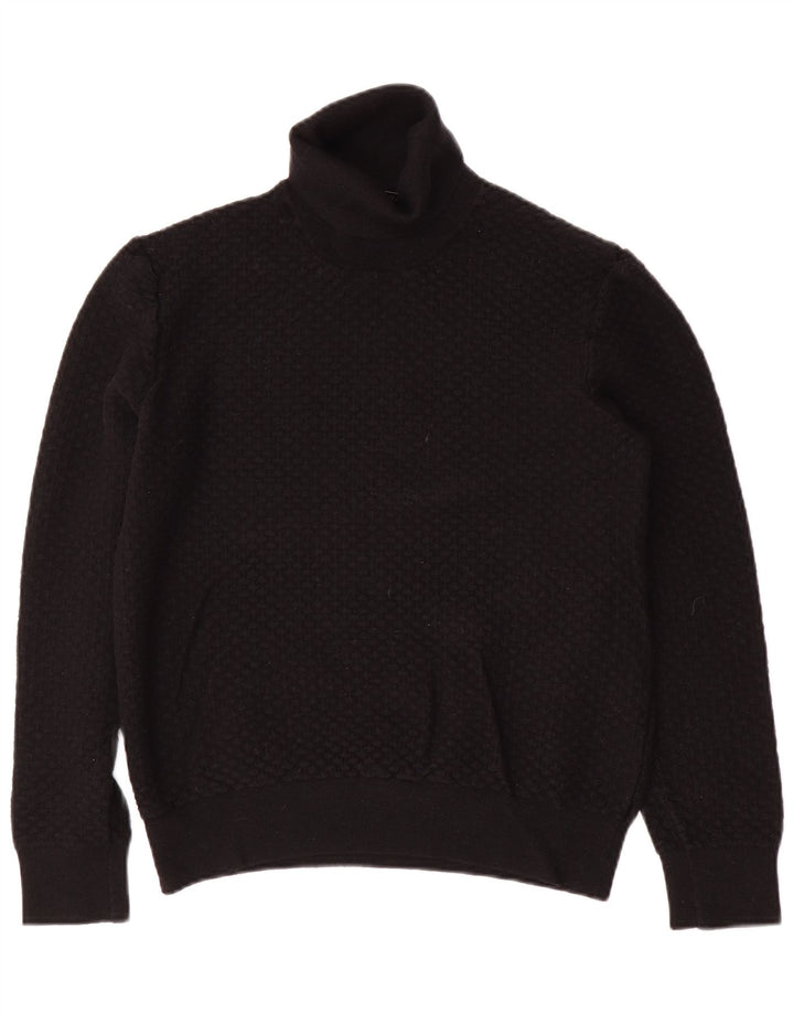 TRUSSARDI Женский джемпер с высоким воротником UK 20 2XL Черный