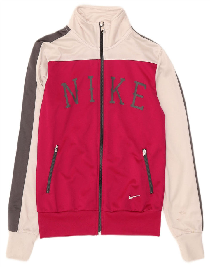 Женский спортивный костюм с графическим рисунком Nike UK 10, маленький розовый цвет с блоками
