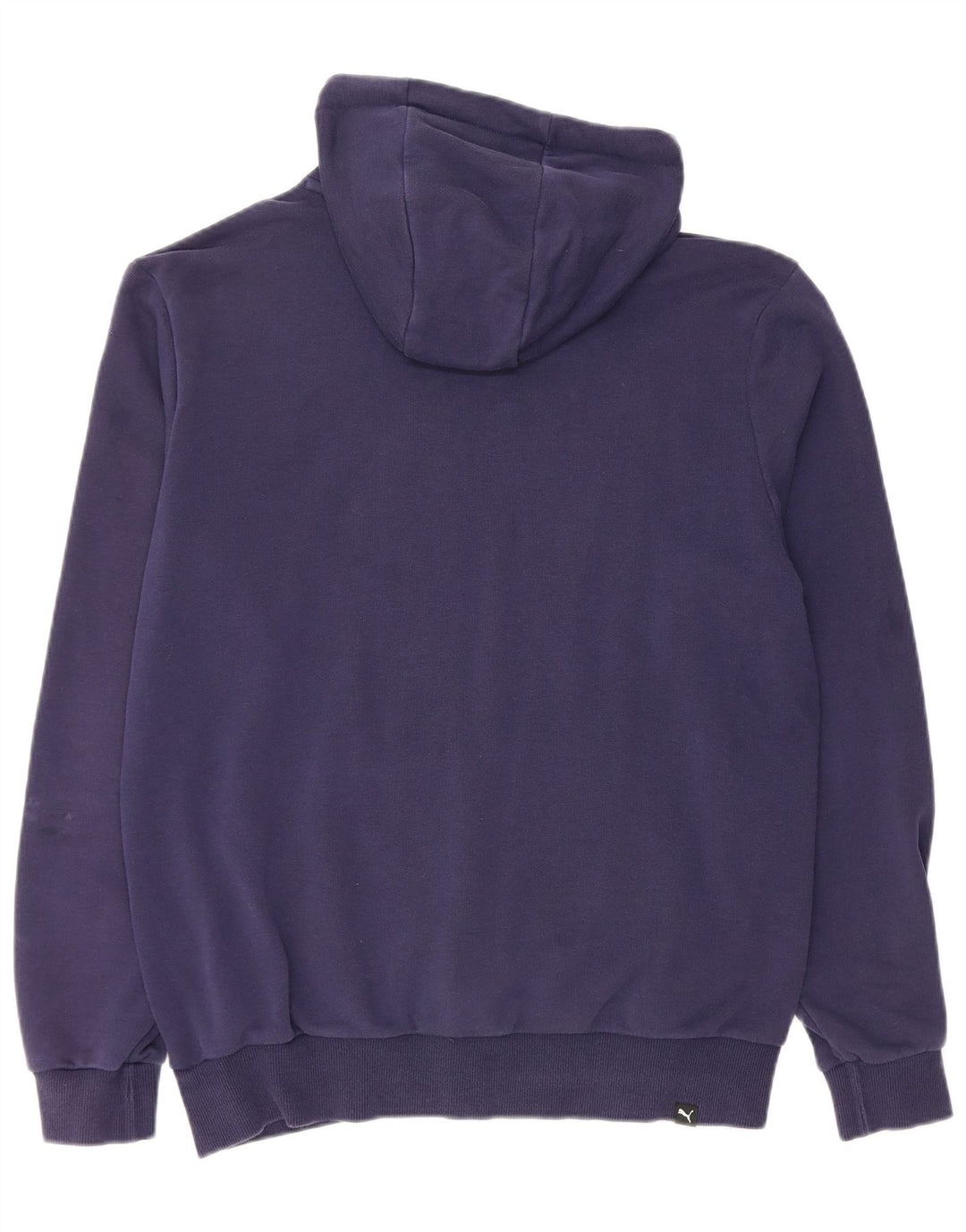 Мужской джемпер с капюшоном PUMA темно-синий, хлопок среднего размера