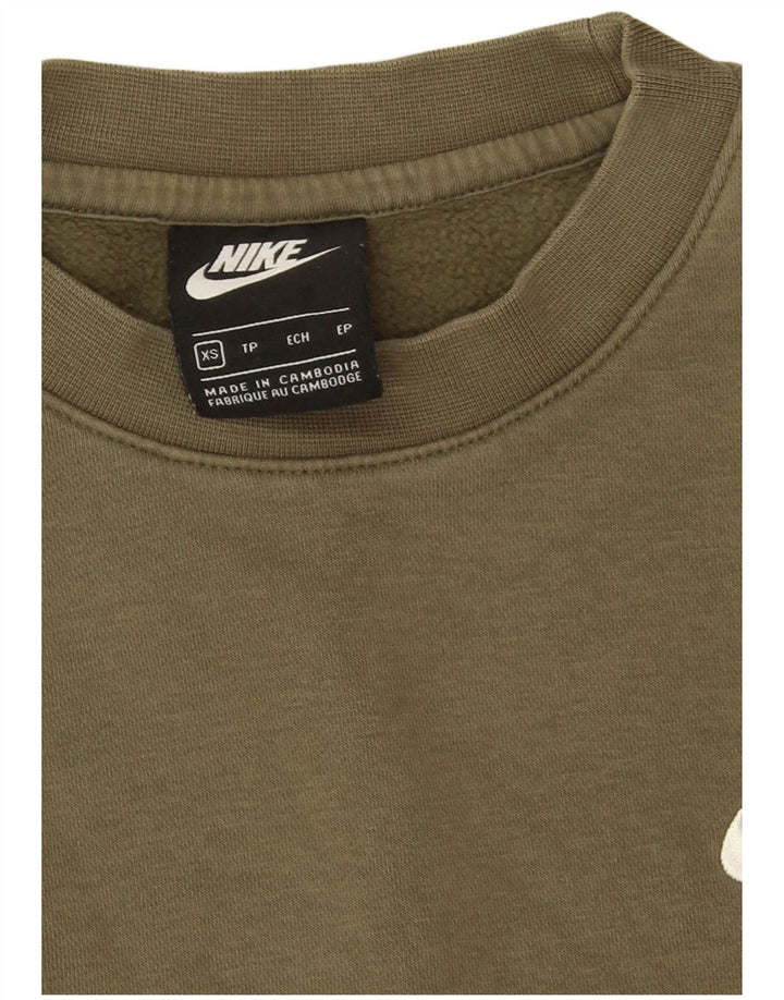Мужской свитшот Nike XS, хлопок цвета хаки
