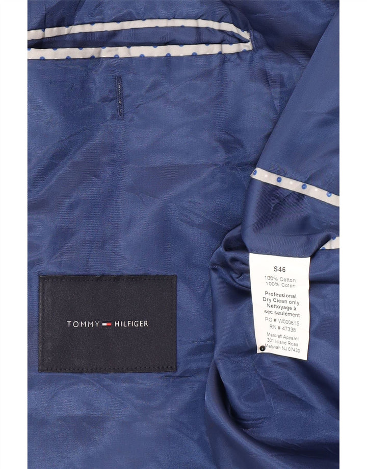 Мужской пиджак на двух пуговицах Tommy Hilfiger UK 46 3XL, синий хлопок