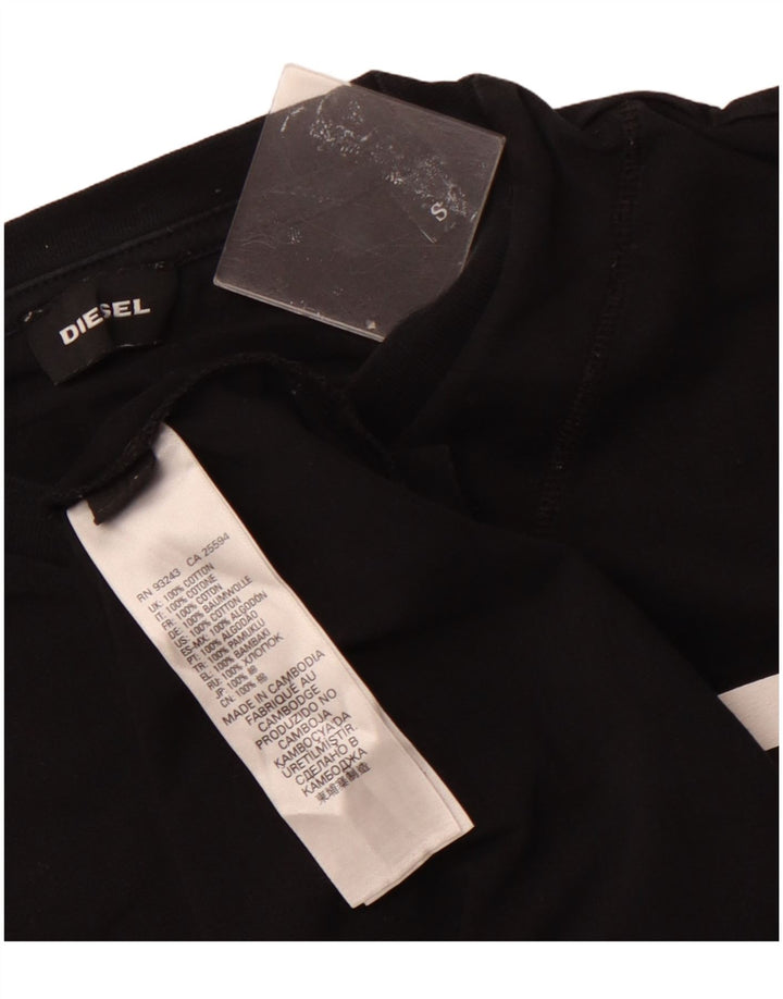 Мужская футболка с рисунком DIESEL, маленький черный хлопок