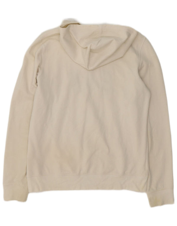 Gap Mens Graphic Hoodie Jumper Medium White Cotton