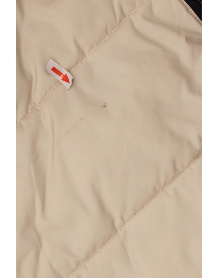 KHUJO Женское стеганое пальто с капюшоном UK 10 Small Off White Polyester