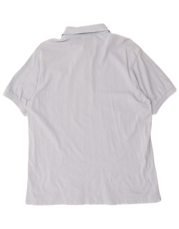 Мужская рубашка-поло Lacoste, размер 5, большая синяя хлопковая