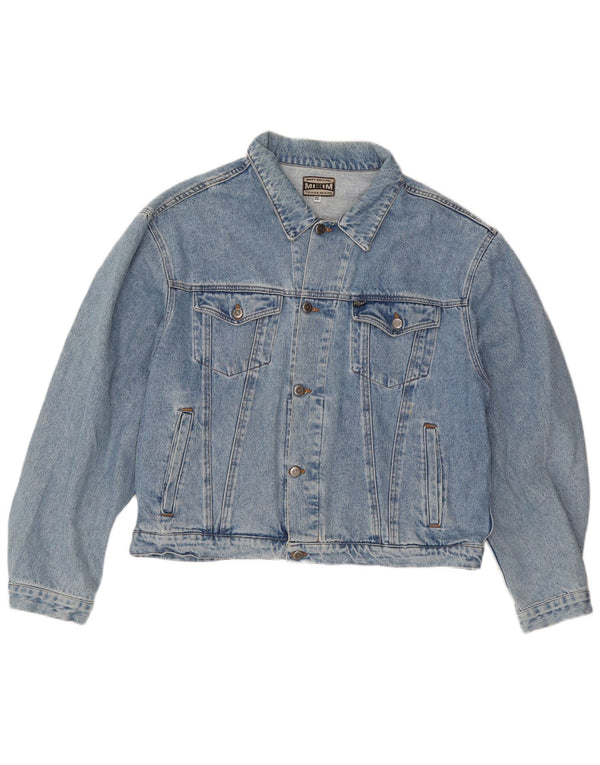 Винтажная женская джинсовая куртка UK 20 2XL, синяя, хлопок