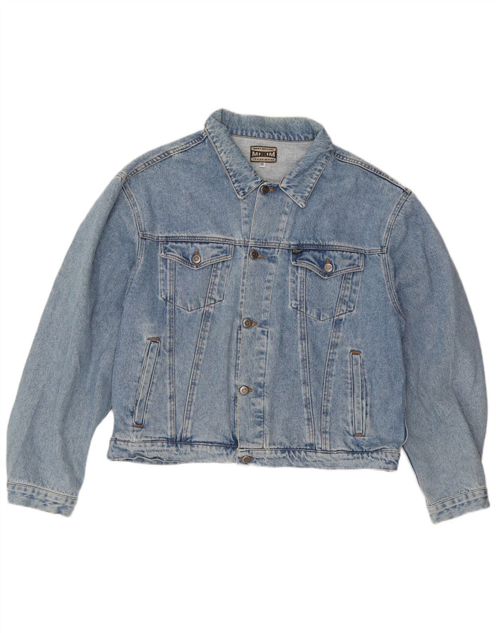 Винтажная женская джинсовая куртка UK 20 2XL, синяя, хлопок