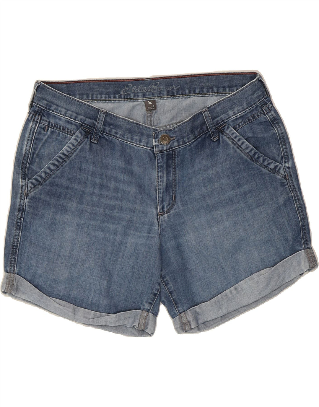 EDDIE BAUER Womens Denim Shorts US 8 Medium W32  Blue Vintage Eddie Bauer and Second-Hand Eddie Bauer from Messina Hembry 