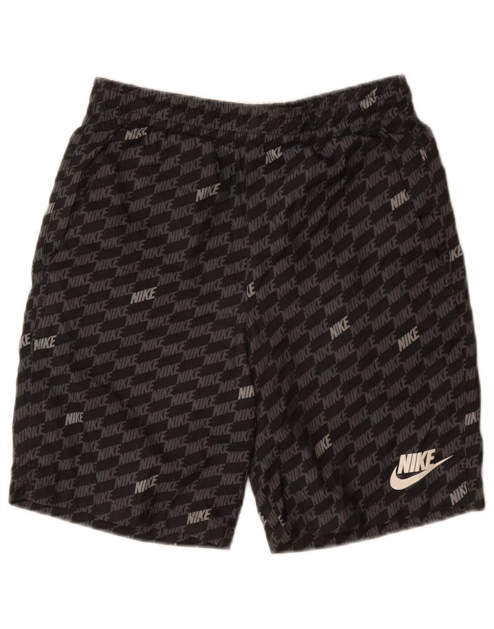 Шорты для плавания Nike с рисунком для мальчиков, 12–13 лет, большие размеры, серый полиэстер