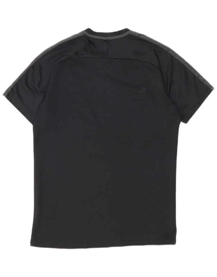 Мужская футболка Nike Dri Fit, средний черный полиэстер с цветными блоками