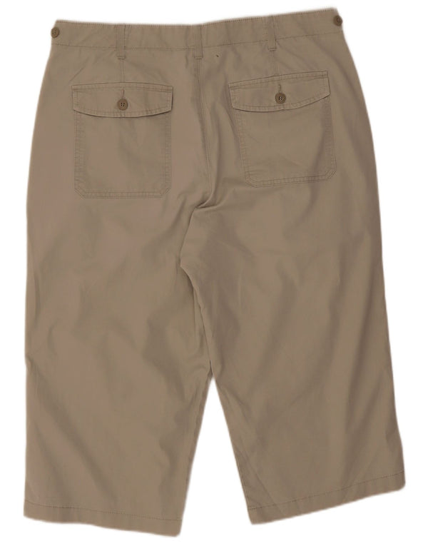 Мужские шорты-бермуды Marks & Spencer Blue Harbour W34, большие, бежевые, хлопковые