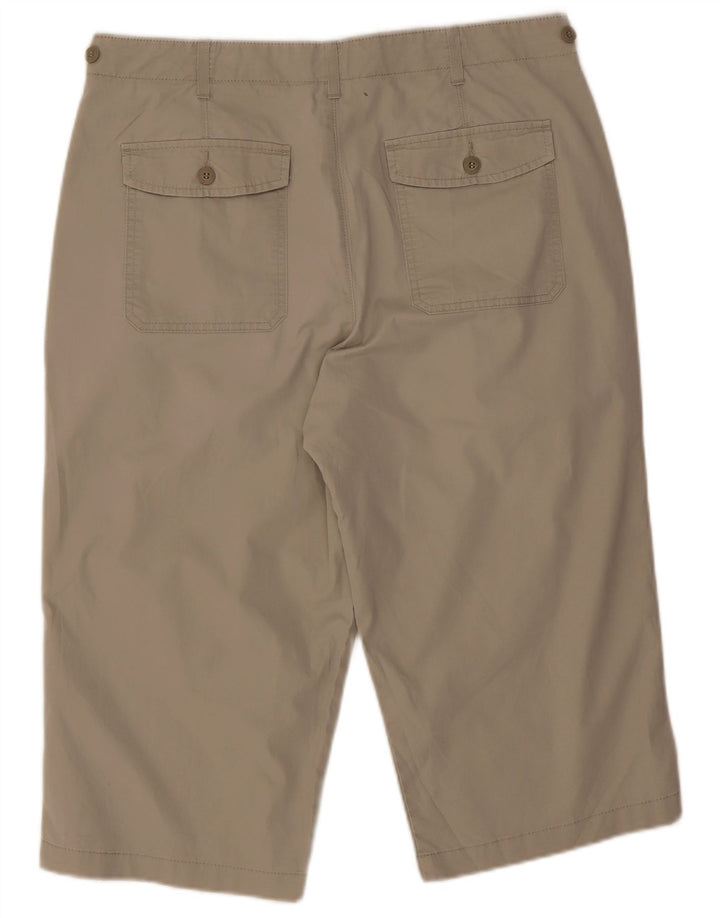 Мужские шорты-бермуды Marks & Spencer Blue Harbour W34, большие, бежевые, хлопковые