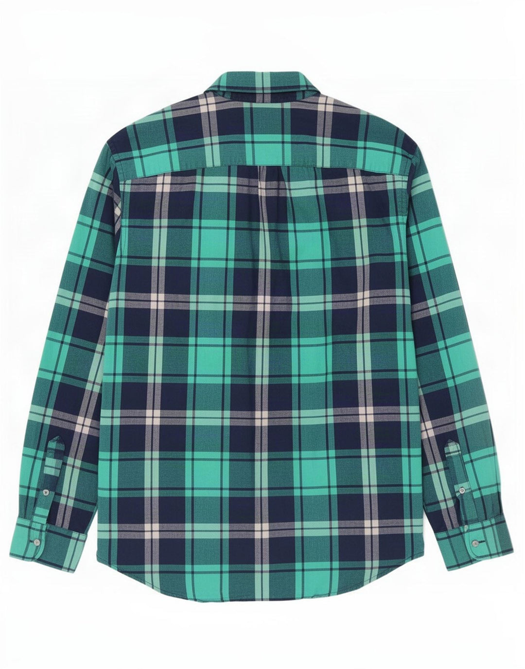 Мужская рубашка American Eagle XL, зеленая клетка, хлопок