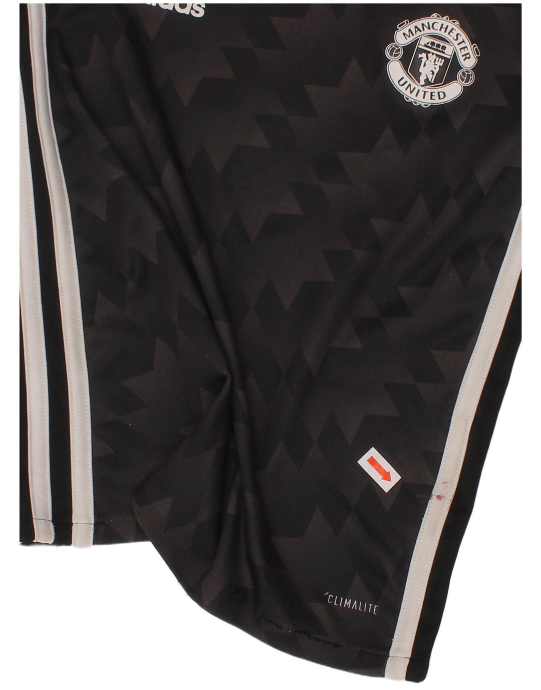 Футболка ADIDAS с рисунком Manchester United для мальчиков 4–5 лет, черная