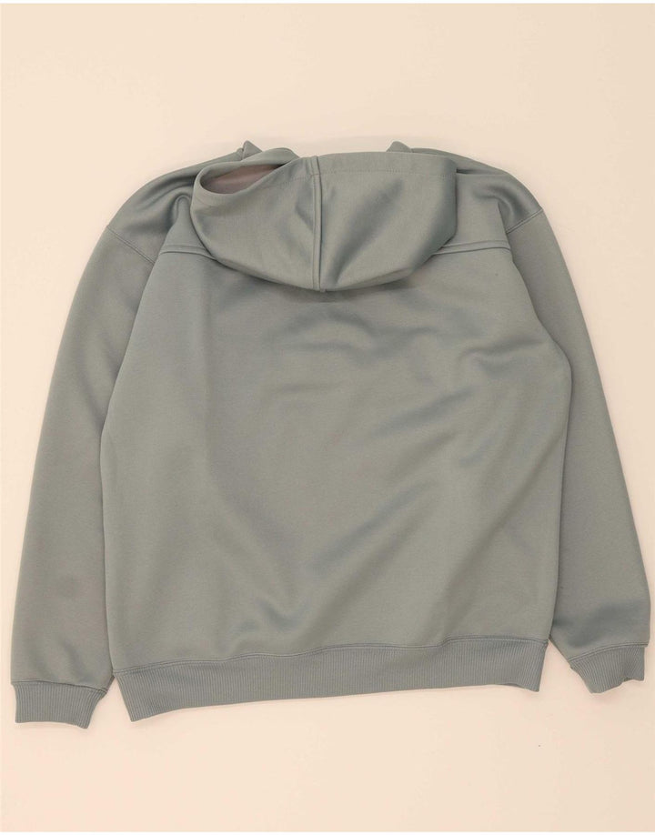 LEVI'S Mens Zip Neck Hoodie Jumper Medium Grey Polyester