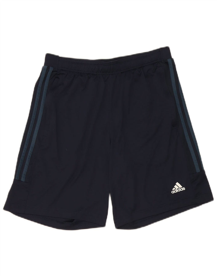 Мужские спортивные шорты Adidas Aeroready среднего размера, темно-синие, полиэстер