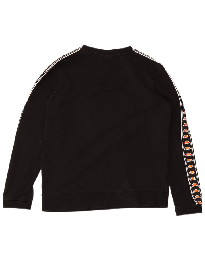 ELLESSE Женский свитер Heritage с графическим рисунком UK 14 Средний черный