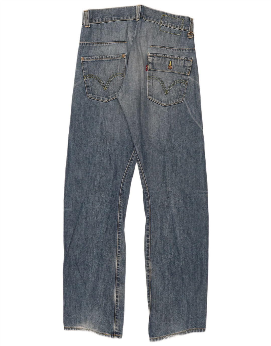 Мужские прямые джинсы LEVI'S 501 W29 L34 синие, хлопок
