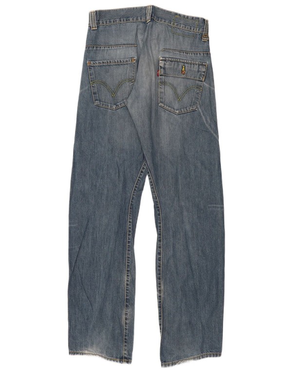 Мужские прямые джинсы LEVI'S 501 W29 L34 синие, хлопок