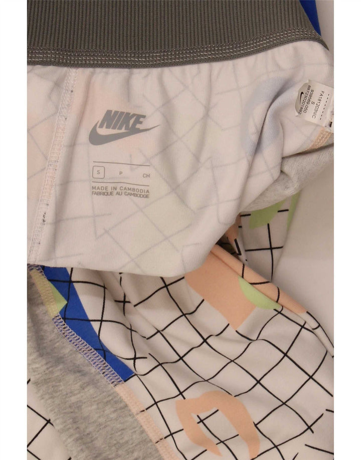 Женские спортивные брюки Nike Joggers UK 8, маленькие серые с геометрическим узором