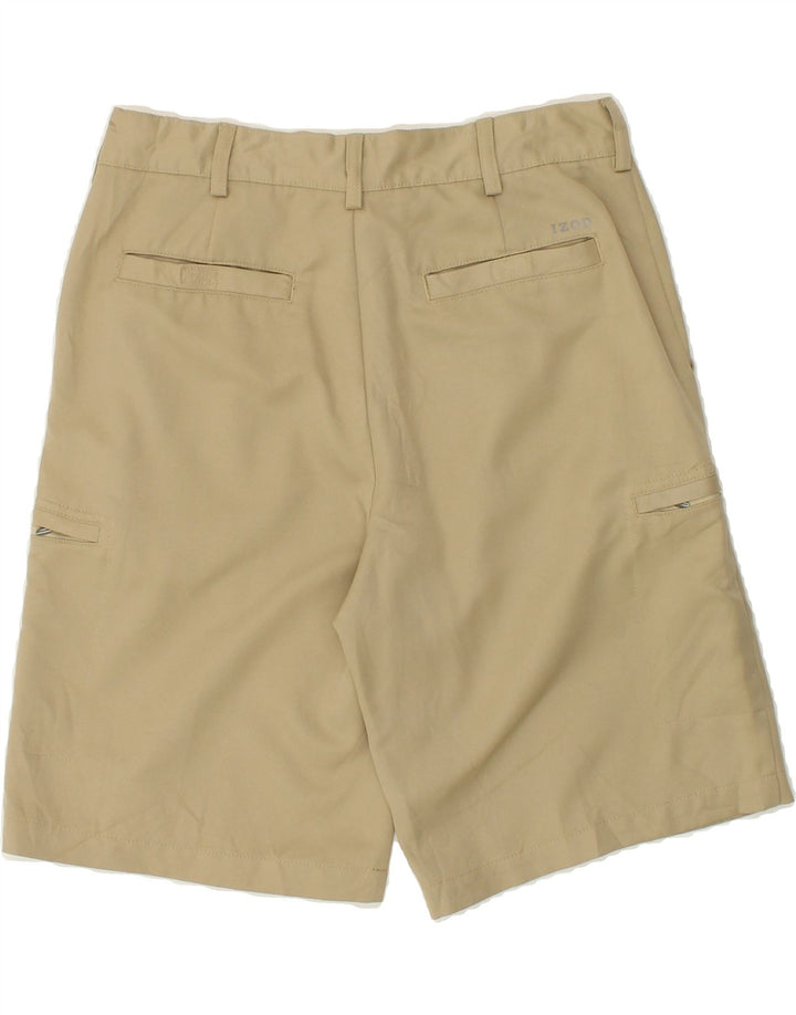 IZOD Mens Classic Fit Cargo Shorts W32 Medium Beige Polyester Vintage Izod and Second-Hand Izod from Messina Hembry 