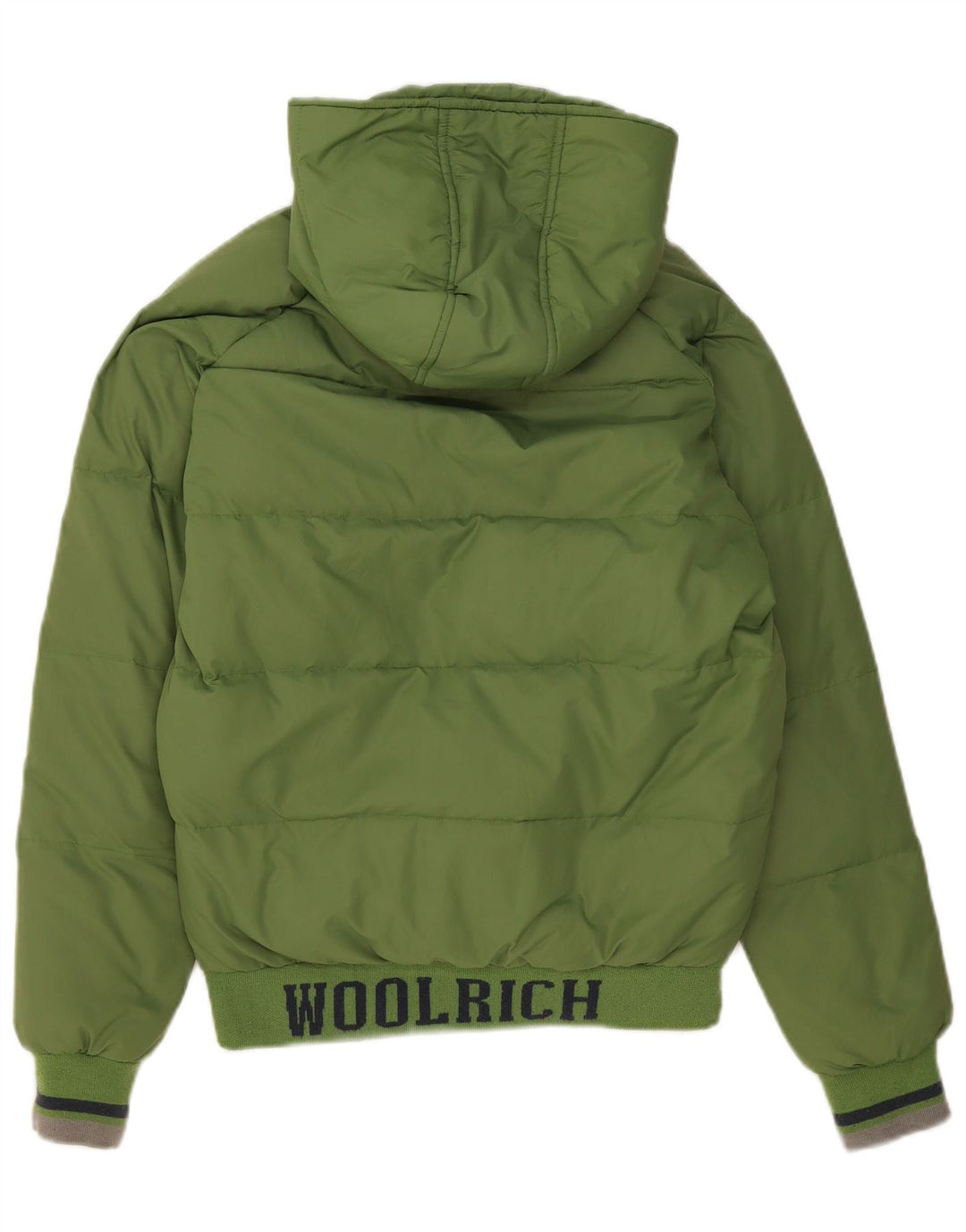 Пуховая куртка с капюшоном и графическим рисунком для мальчиков Woolrich, 13–14 лет, зеленая