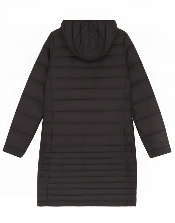 Женское пуховое пальто с капюшоном Puffa UK 8, маленький черный нейлон