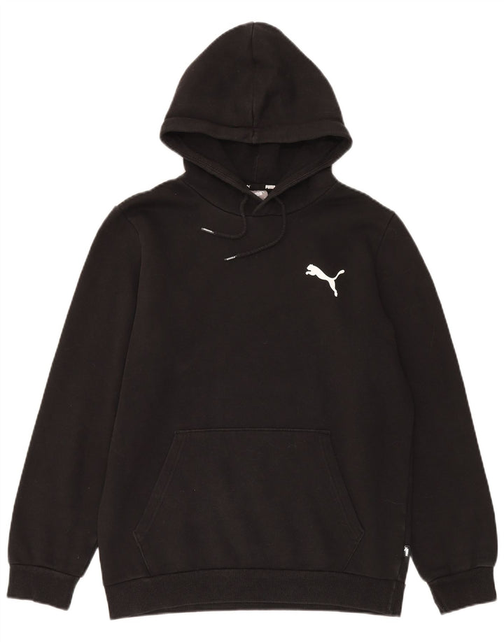 Мужской джемпер с капюшоном Puma, маленький черный, хлопок