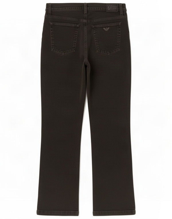 Armani Женские повседневные брюки с высокой талией Bootcut W33 L31 Зеленый хлопок